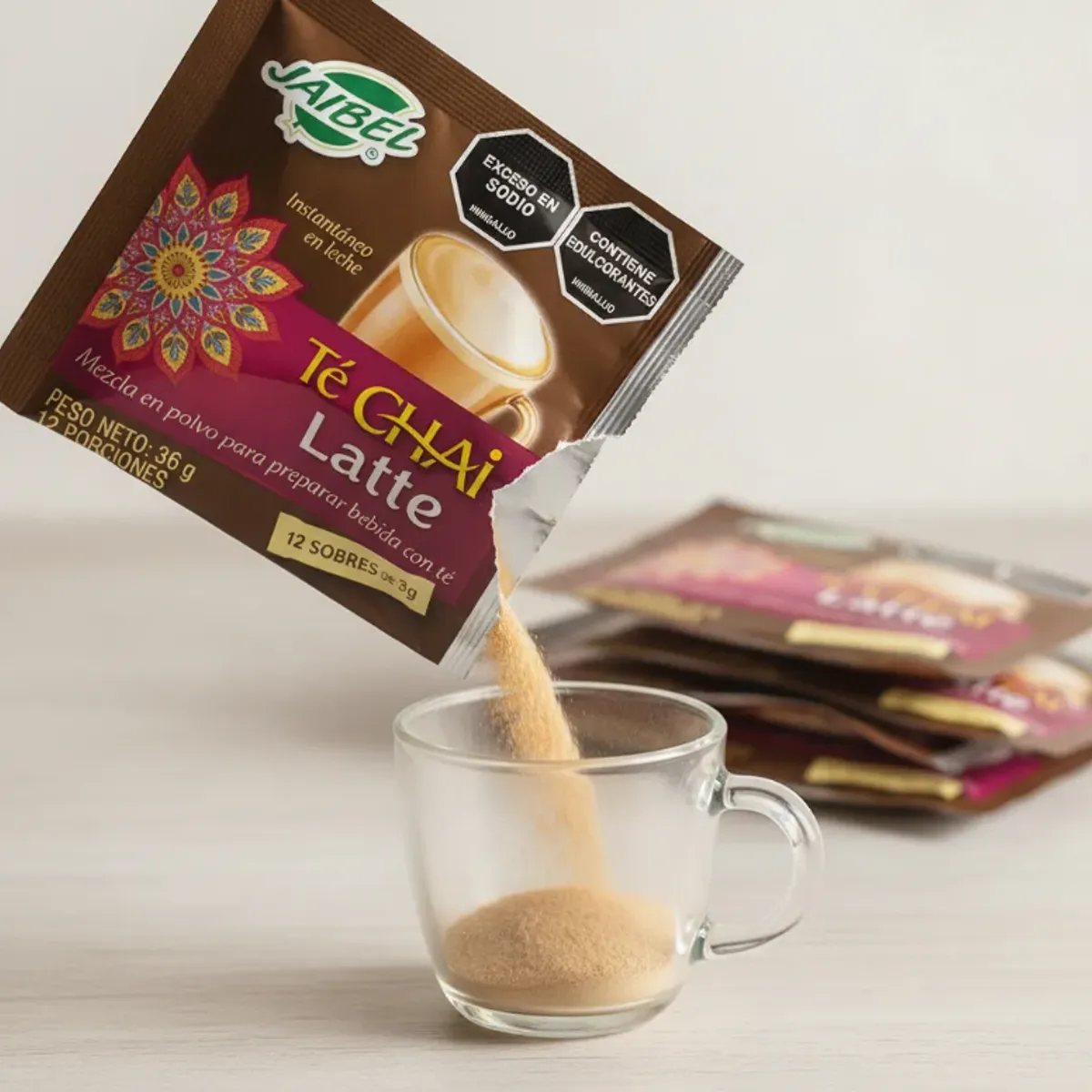 JAIBEL - Jaibel Te Chai Latte Tradicional 4 Pack X12 Sobres