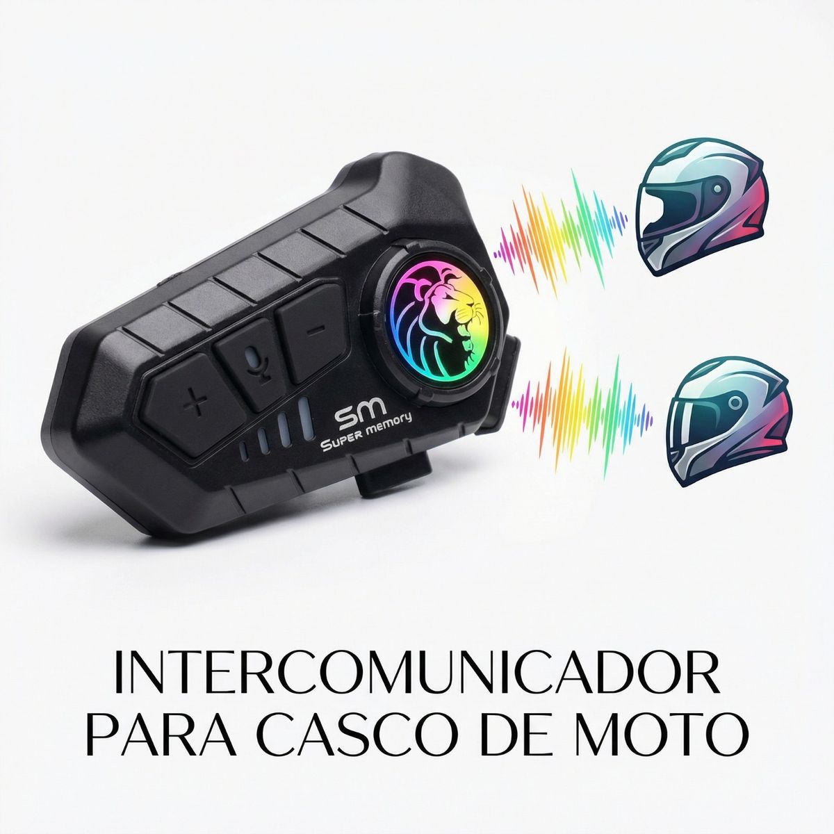GENERICO - Intercomunicador Bluetooth para Casco Moto Dual Rider Pro