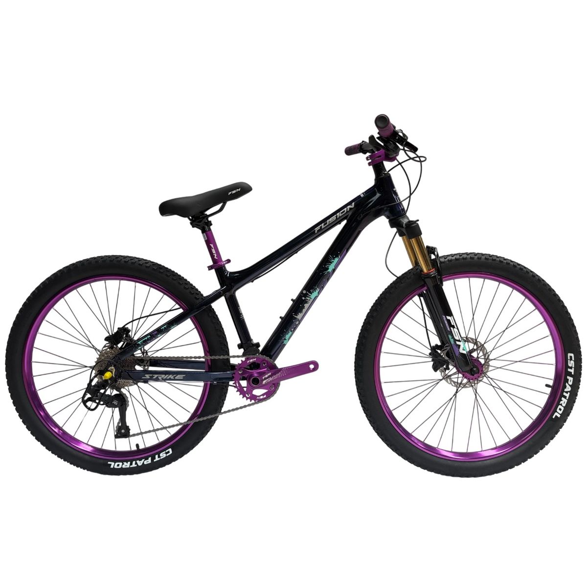 FUSION - Bicicleta Stunt Fusion Strike Rin 26 Aluminio 9V Freno Disco Hidraulico