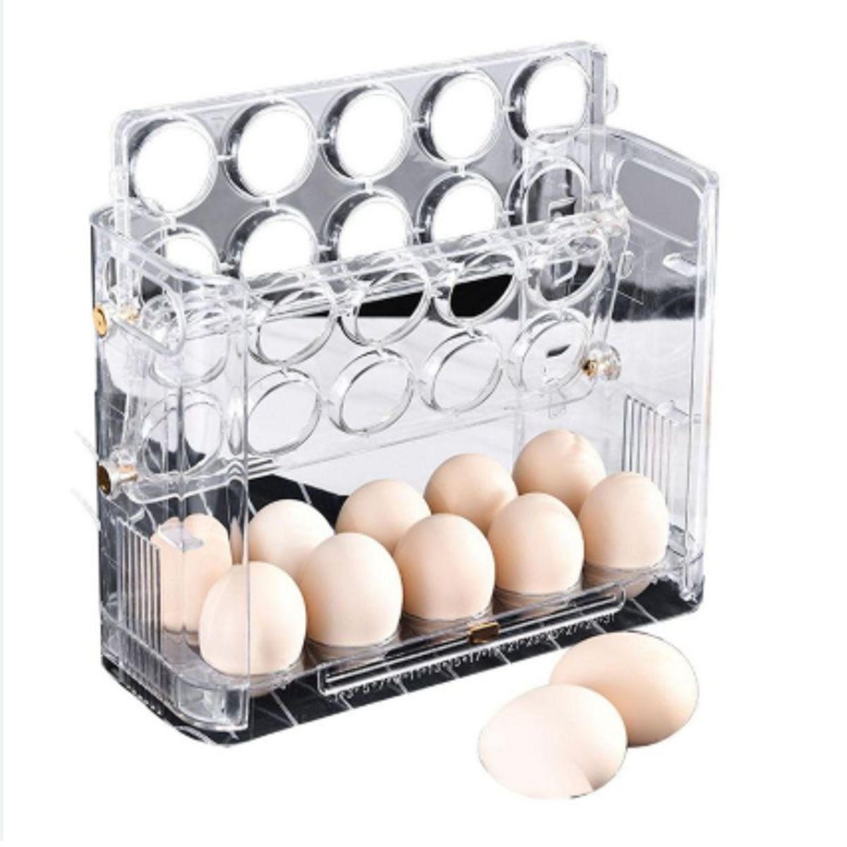 EGG PRODUCTOS DE PAZ - Organizador de Huevos verde y Blanco de lujo