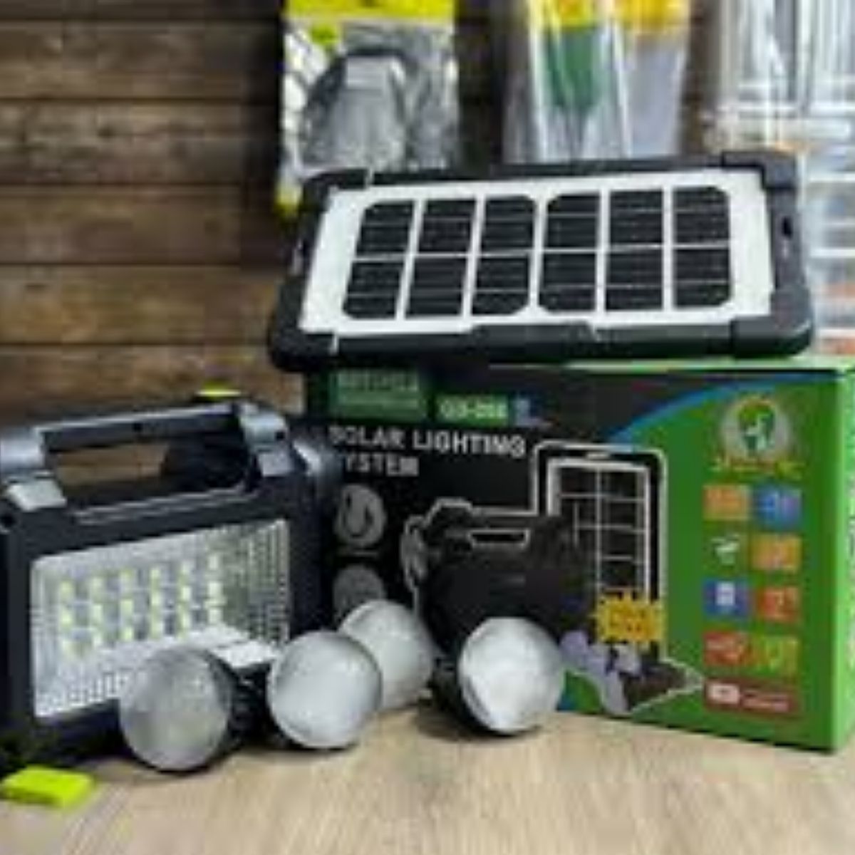 GENERICO - Linterna con panel solar GD TIMES GD205