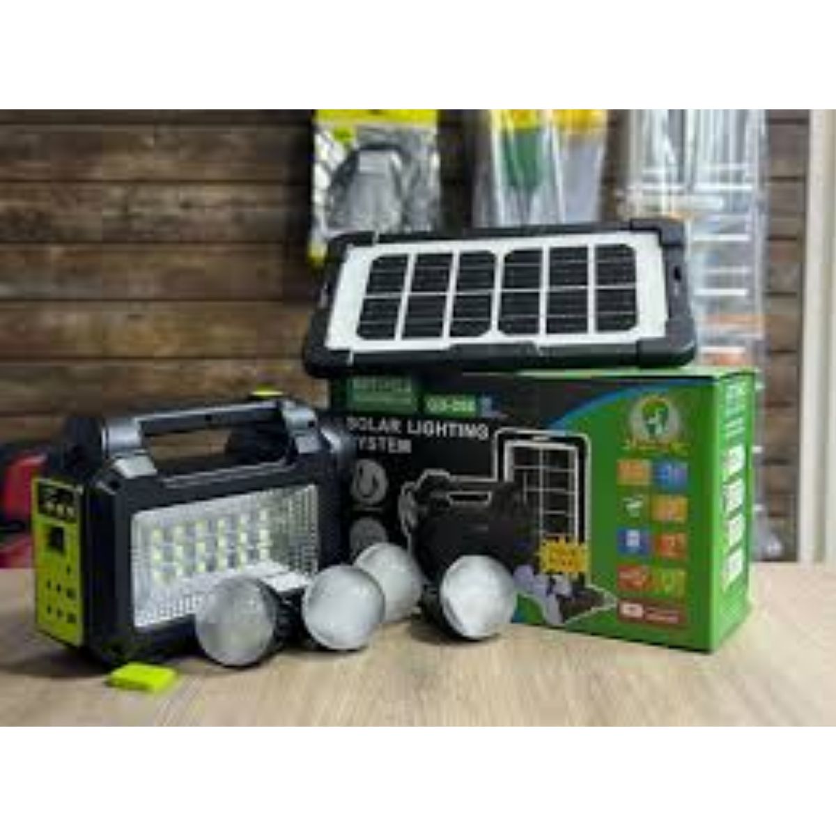 GENERICO - Linterna con panel solar GD TIMES GD205