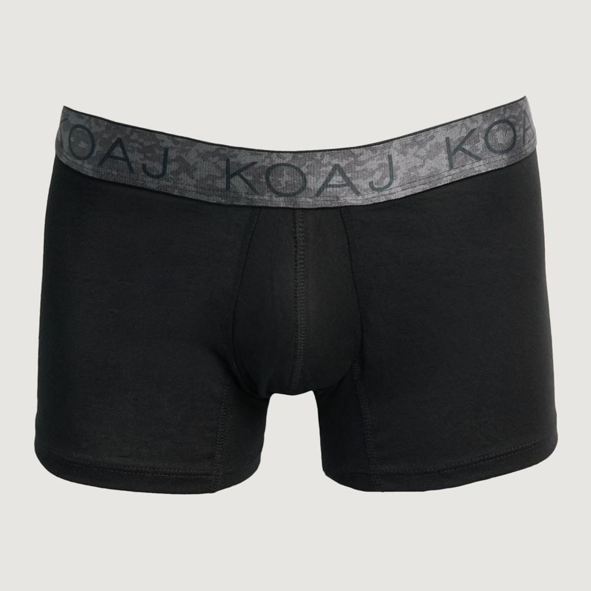 KOAJ - KOAJ Bóxer trunk-corto negro con cintura elástica sublimada Hombre