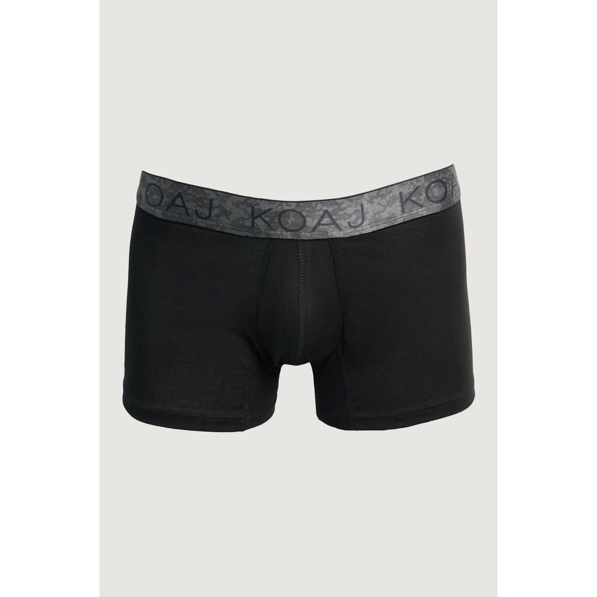 KOAJ - KOAJ Bóxer trunk-corto negro con cintura elástica sublimada Hombre