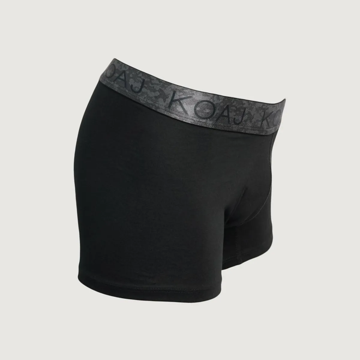 KOAJ - KOAJ Bóxer trunk-corto negro con cintura elástica sublimada Hombre