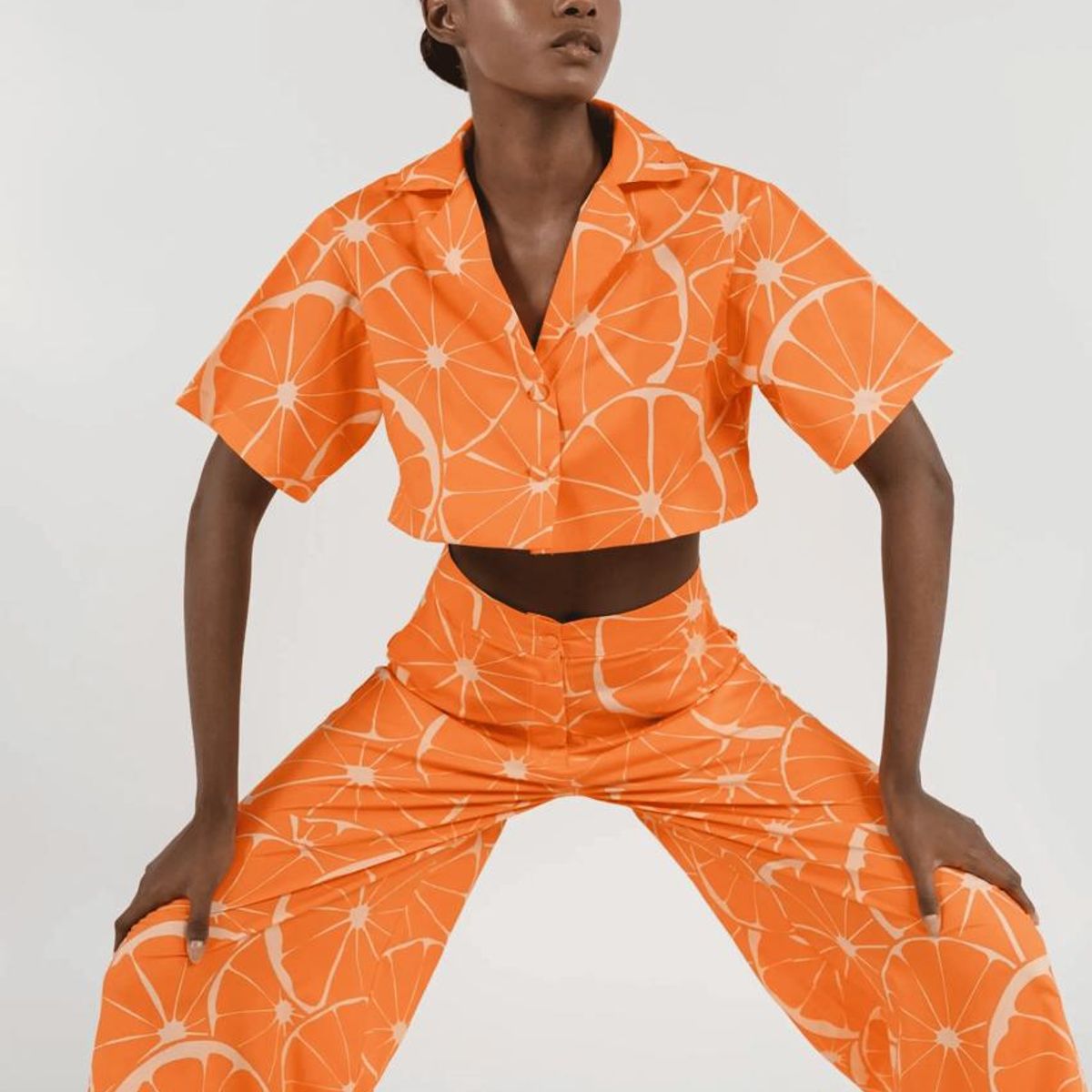 PINEAPPLES DON'T HAVE SLEEVES - Pantalones Estampados De Naranjas Pineapples
