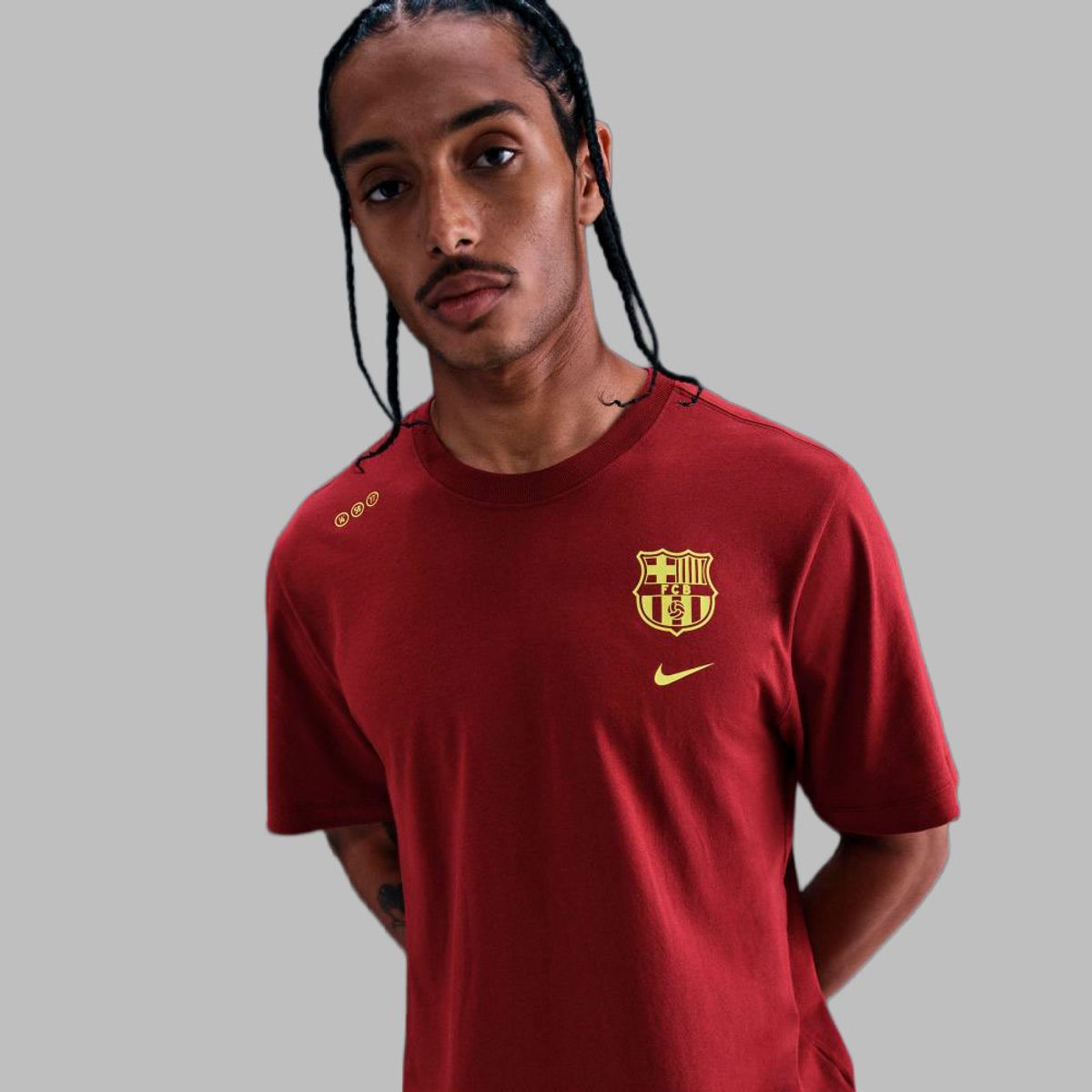 NIKE - Camiseta Nike Hombre Fc Barcelona Tee - Vinotinto