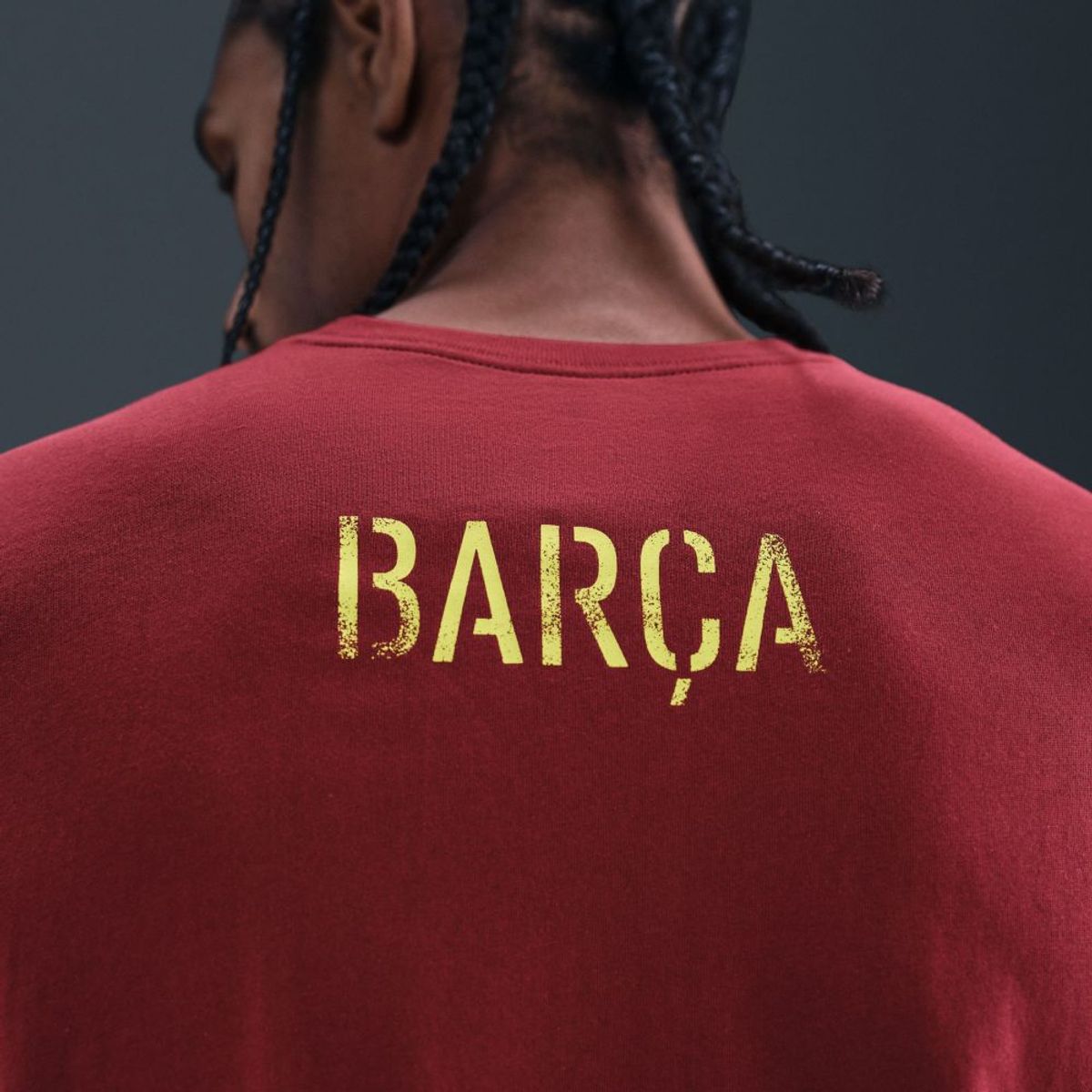 NIKE - Camiseta Nike Hombre Fc Barcelona Tee - Vinotinto