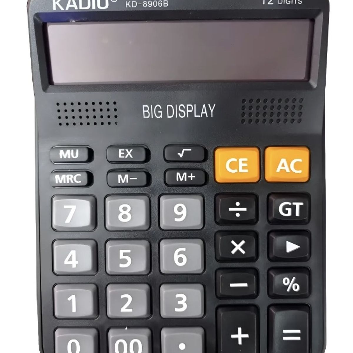KADIO - Calculadora Kadio Modelo Kd8906b 12 Dígitos Color Negro Negro