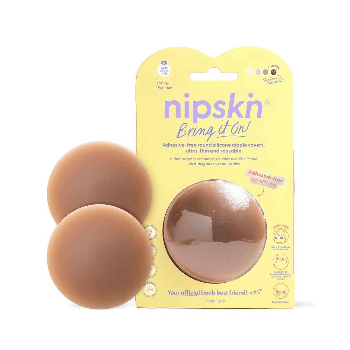 NIPSKIN - Cubre Pezones Sin Adhesivo Reutilizables Bring It On  Nipskin®