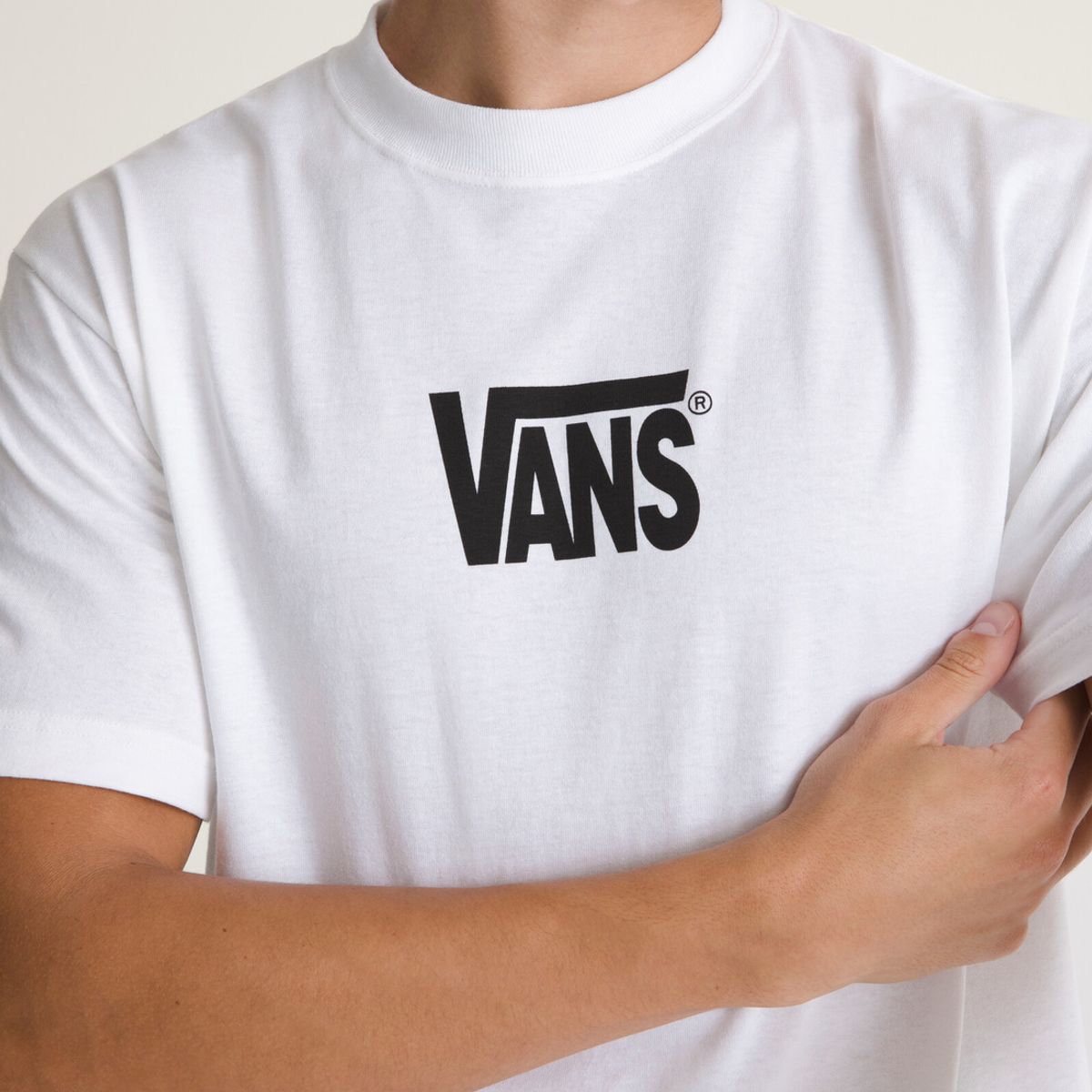 VANS - Camiseta Hombre VANS STRETCH LOGO SS TEE Blanco VANS