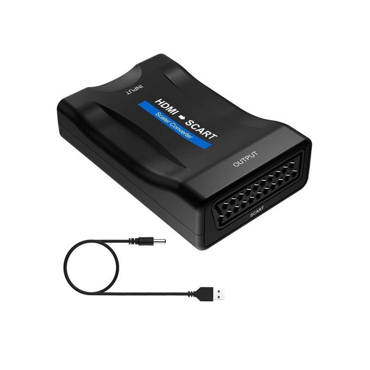 GENERICO - Conversor HDMI a SCART Adaptador para TV Antiguos  Audio y Video Plug & Play