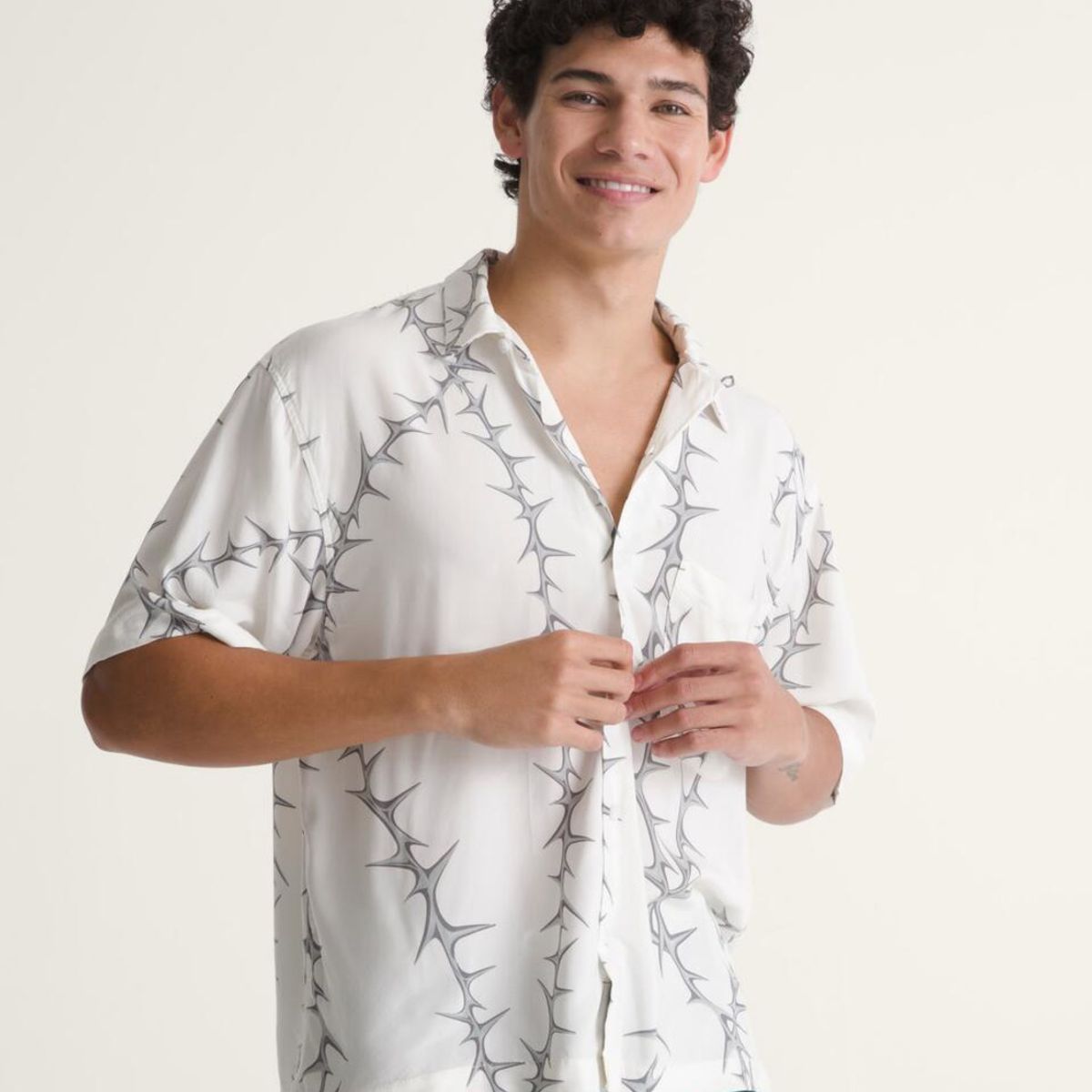 VANS - Camisa Hombre VANS VAN DOREN PRINTED CA Blanco VANS