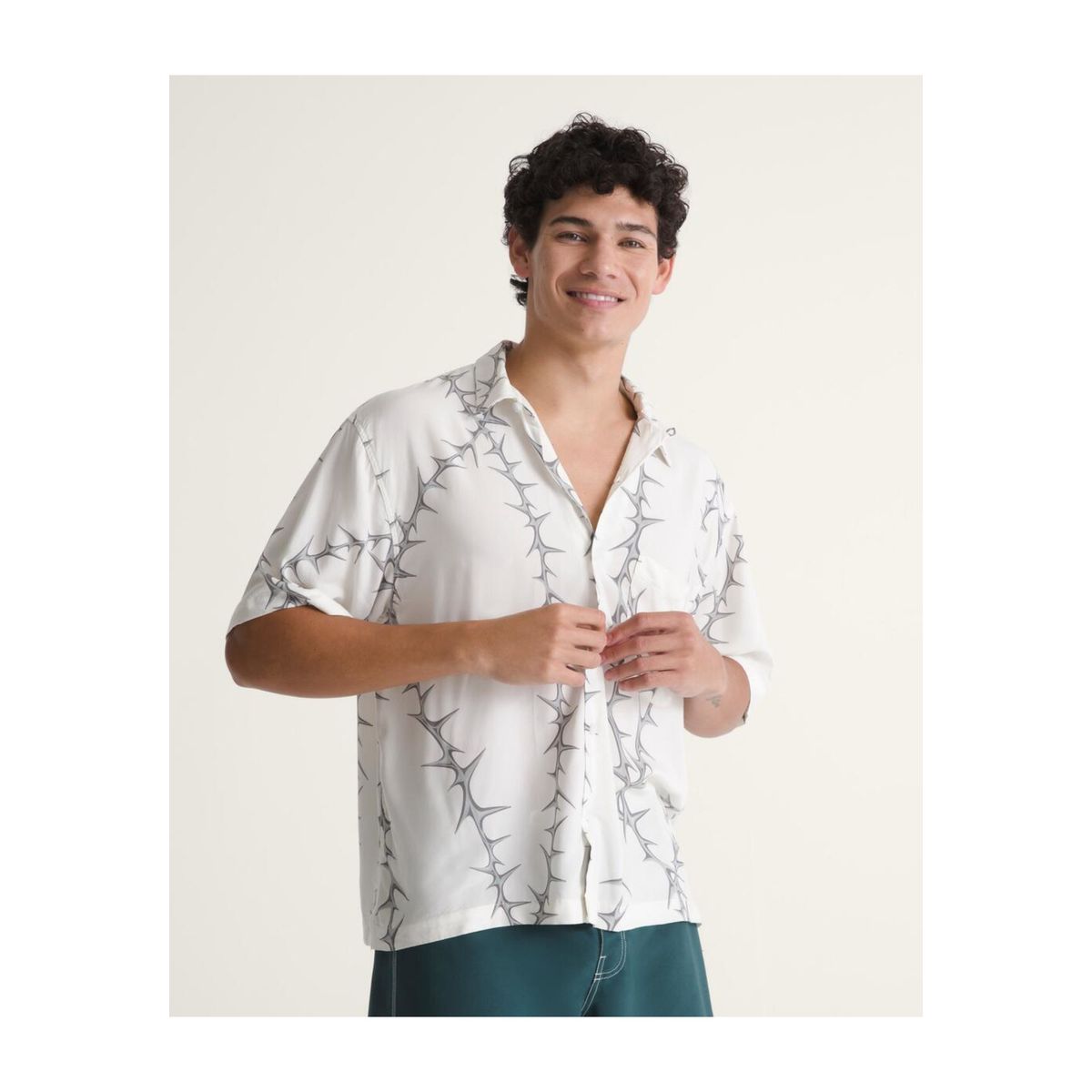 VANS - Camisa Hombre VANS VAN DOREN PRINTED CA Blanco VANS