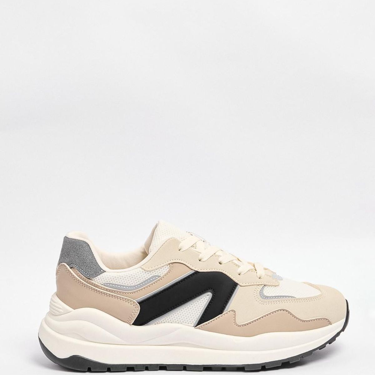 KOAJ - KOAJ Tenis kakis de plataforma con contrastes y suelas altas Hombre