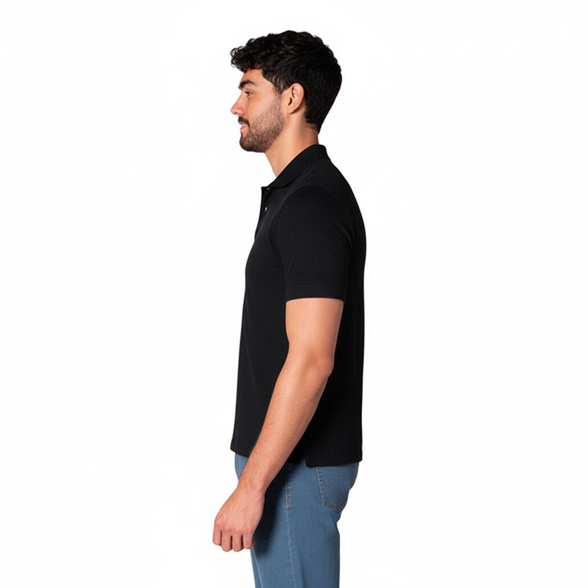 LEC LEE - Camiseta Polo para Hombre Lec Lee Negro NegroXL