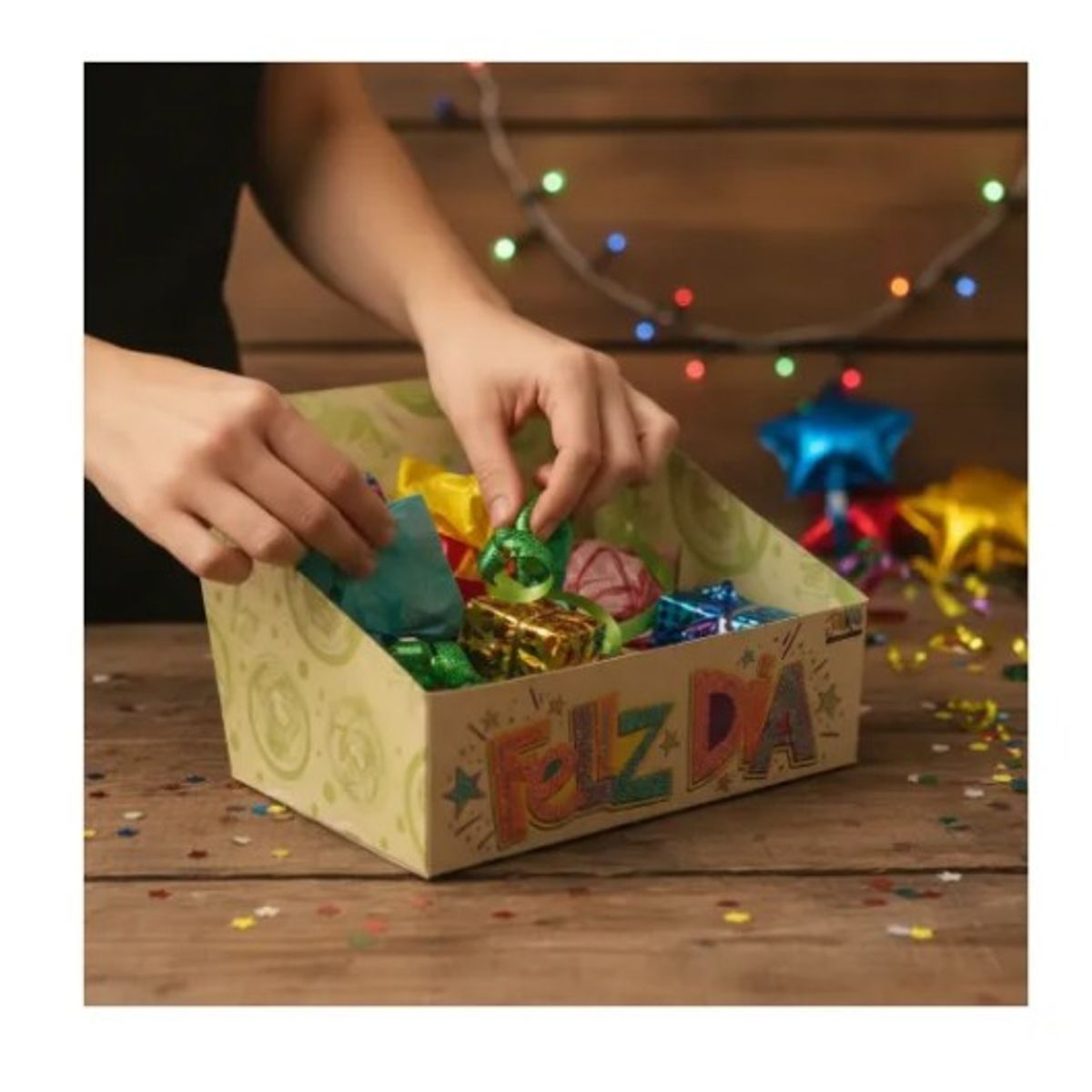 GENERICO - Caja De Regalo Tipo Ancheta Mediana  Pack X6