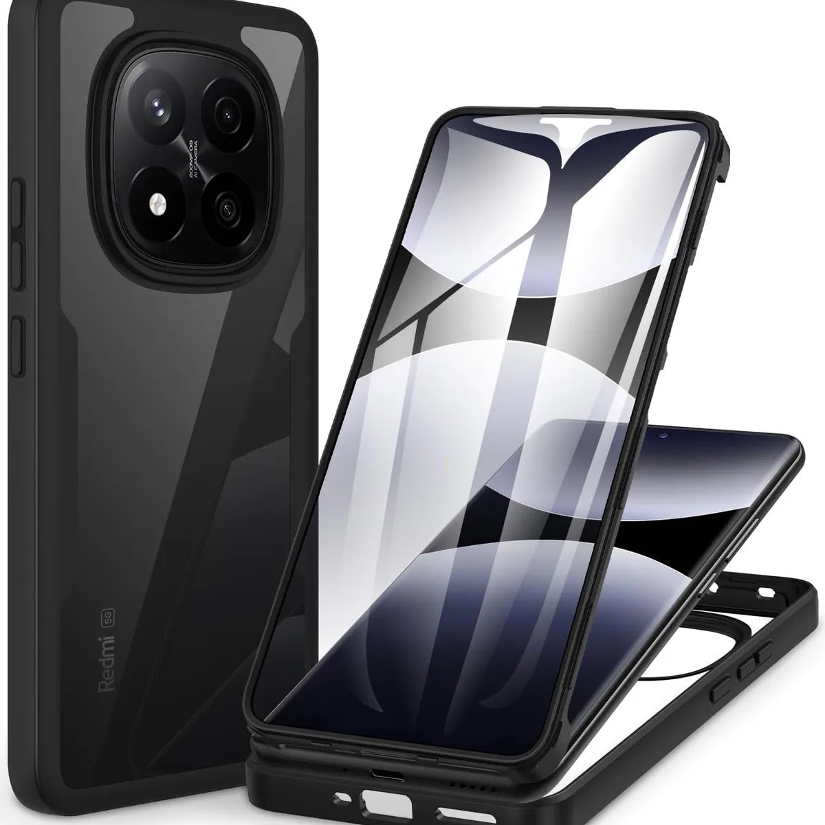 GENERICO - Estuche Protector Funda 360 Para Redmi note 15 Pro Plus Negro