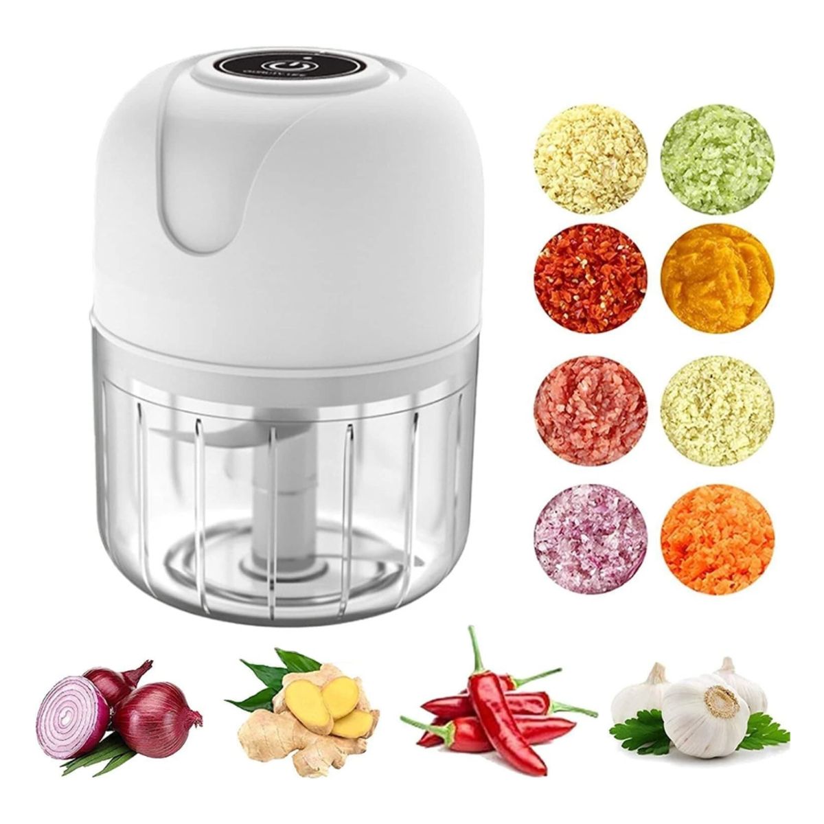 GENERICO - Mini Procesador Alimentos Picatodo Electrico Portatil 250ML