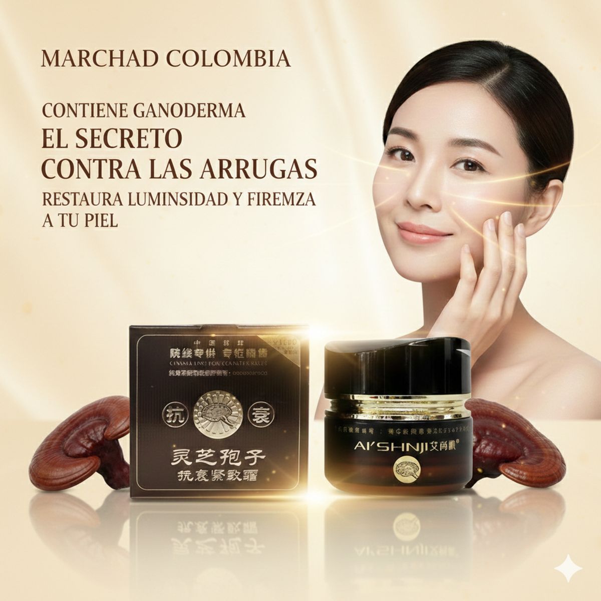 GENERICO - Crema Aishinji Antiarrugas - Ganoderma Restauradora 50g