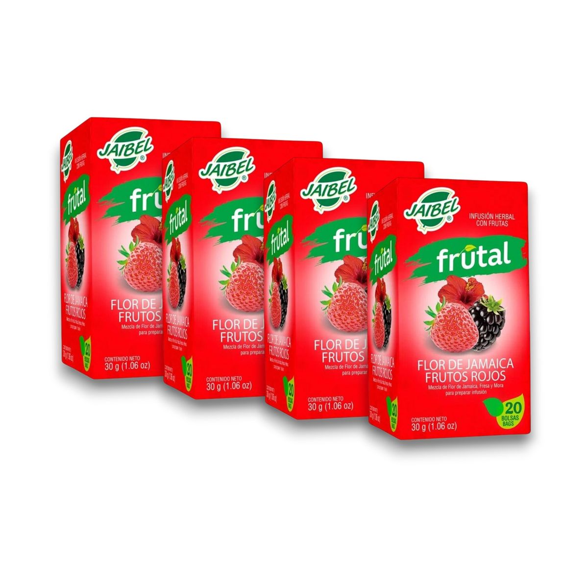 JAIBEL - Aromatica Jaibel Flor De Jamaica 4 Pack X20 Sobres