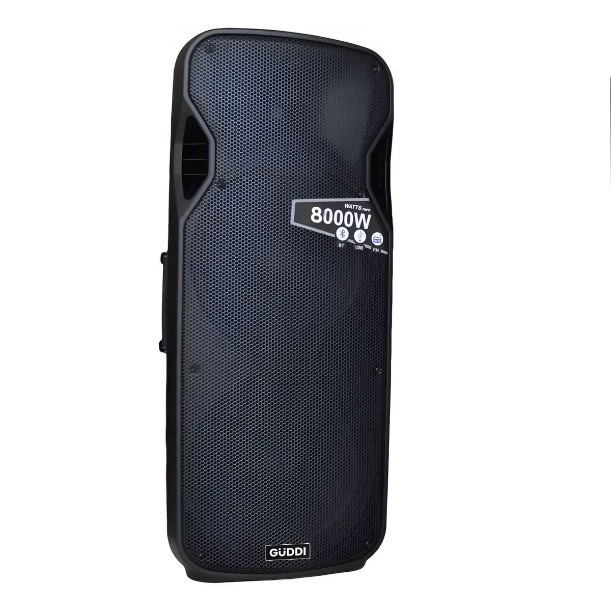 GENERICO - Cabina Parlante Activa Guddi 15 Pulgadas Doble 8000W 2 Vías Negro Gd-81815