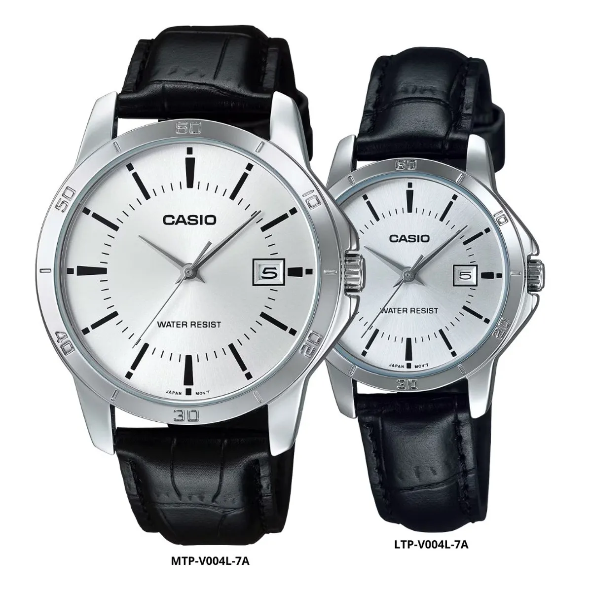 CASIO - Reloj Casio En Pareja Modelo V004L-7A Diseño Elegante