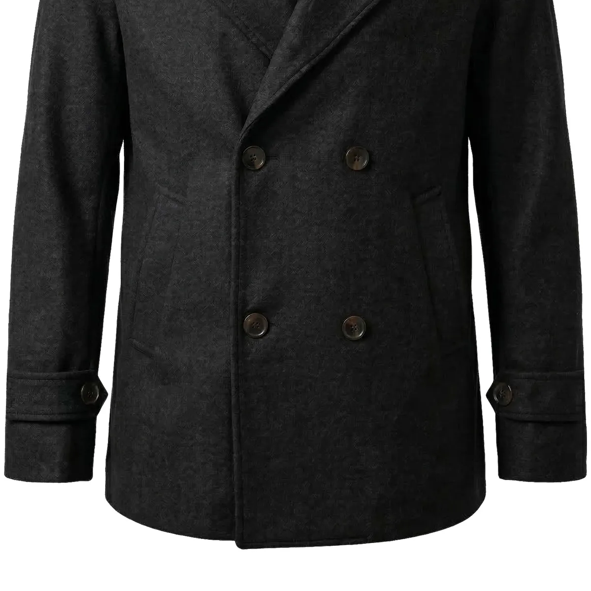 SYK - Gaban Para Hombre Cruzado Unicolor Blazer