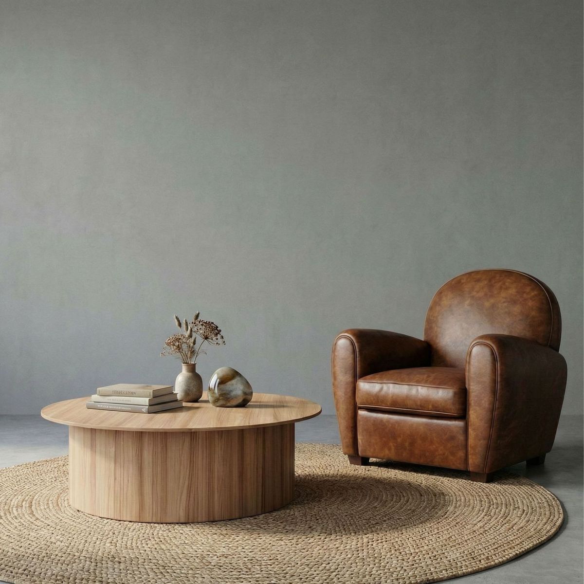 22 GRADOS DECORACION - Mesa de Centro Glori Redonda Madera 110cm 22 Grados Decoracion
