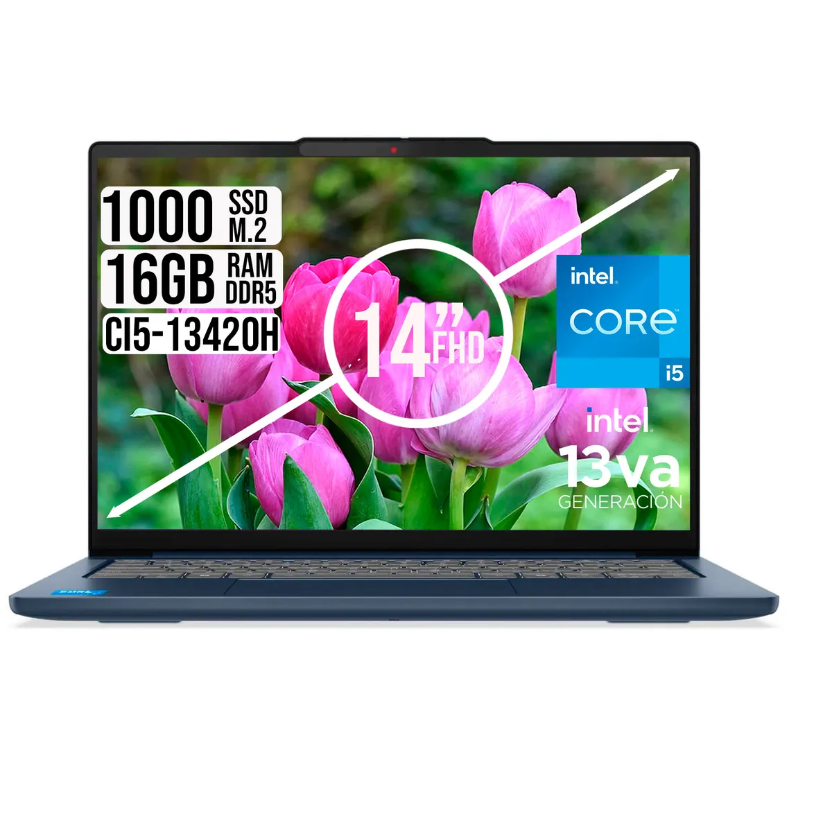 LENOVO - PORTATIL Lenovo IdeaPad Slim 5 intel Core I5-13420H 16GB RAM 1TB SSD WUXGA 14"