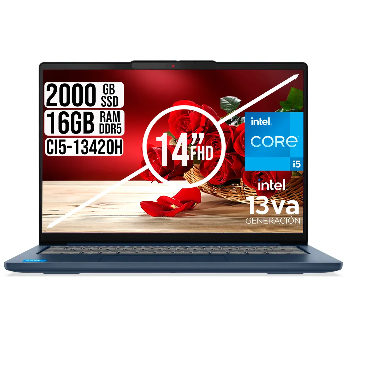 LENOVO - PORTATIL Lenovo IdeaPad Slim 5 intel Core I5-13420H 16GB RAM 2TB SSD WUXGA 14"