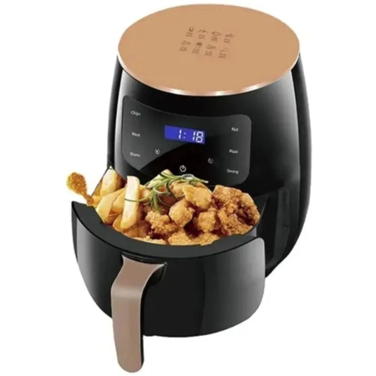 GENERICO - Freidora De Aire 6litros 1400w Pantalla Táctil Digital