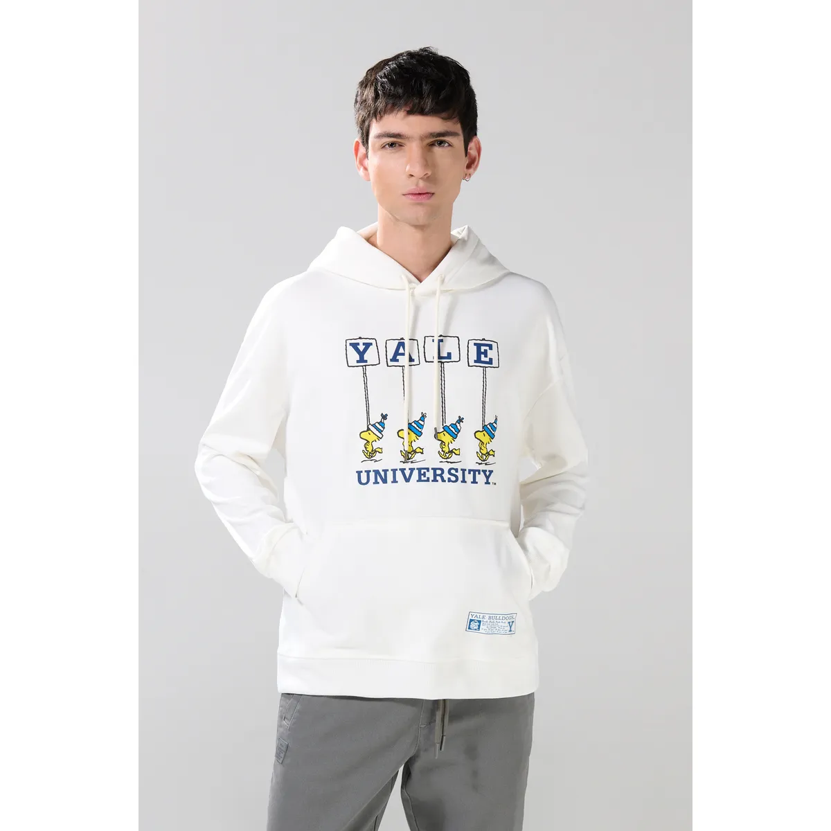 KOAJ Buzo crema con capota y arte de Snoopy & Yale Hombre KOAJ ...