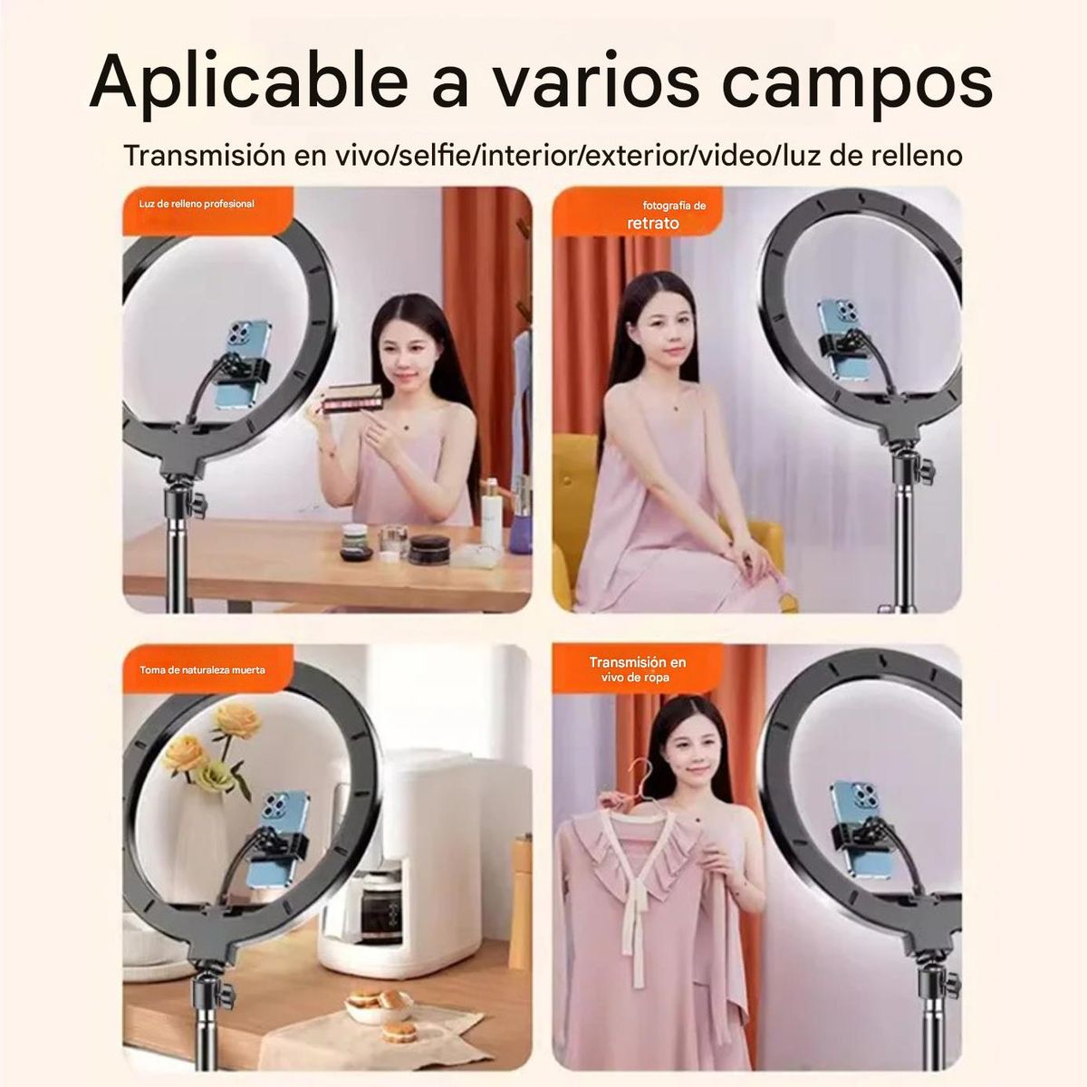GENERICO - Aro De Luz Led Para Foto Y Video - 30 cm