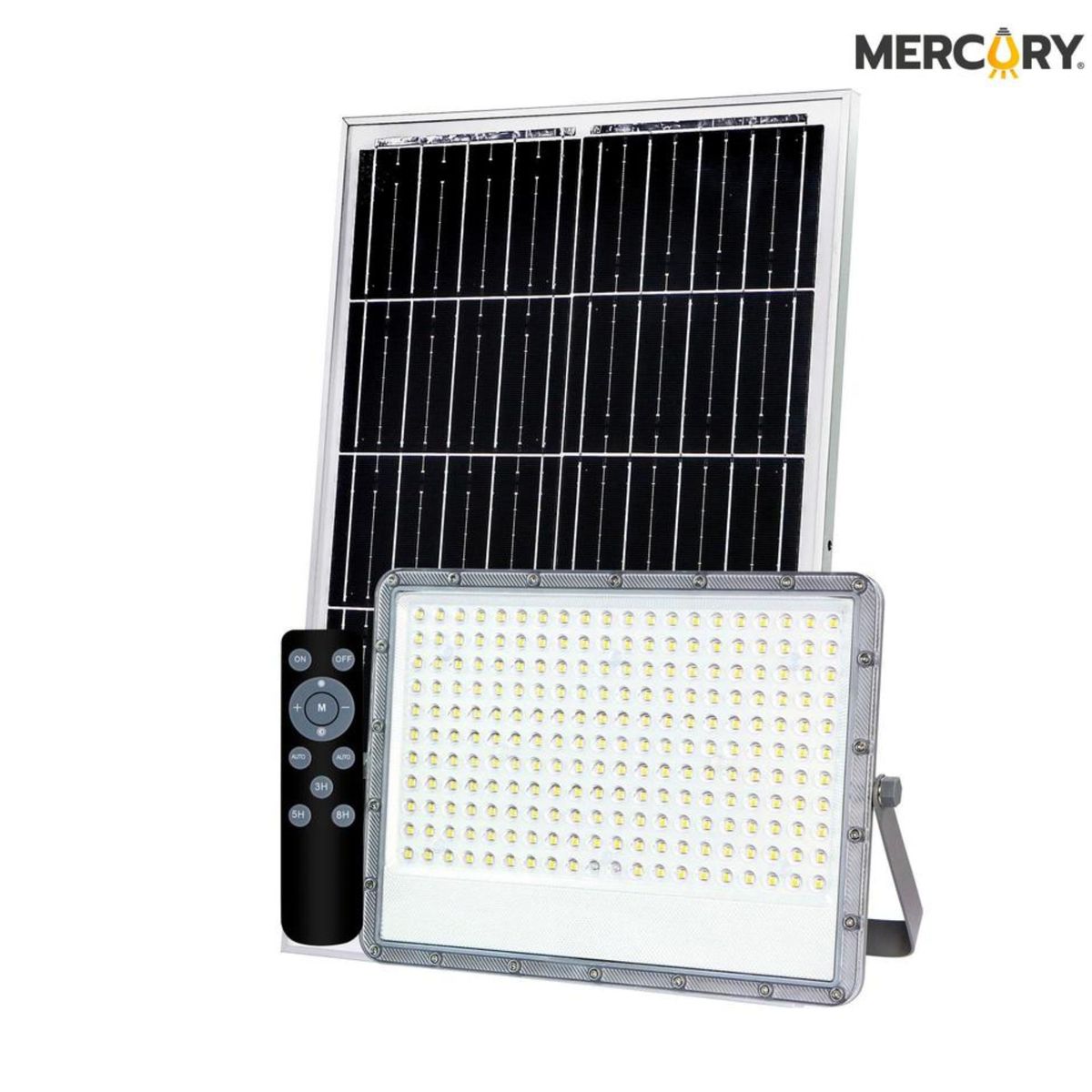 MERCURY - Reflector Solar 300w Con Panel Solar - 1 Año de garantia