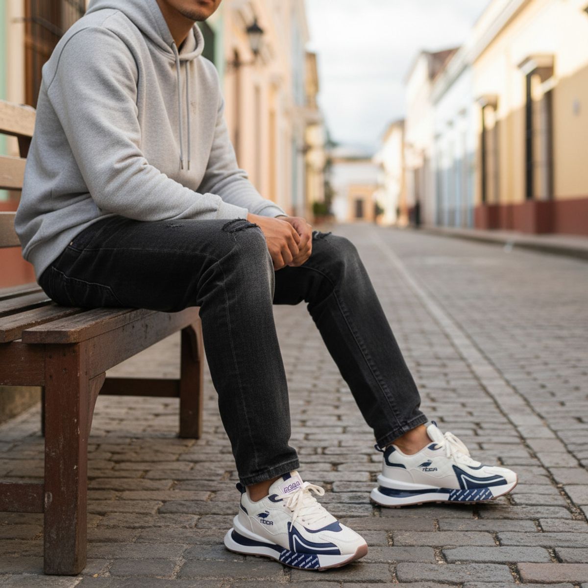 URBOTS - Zapatillas Hombre Estilo Suela Chunky  Modernas Ligeras y con Amortiguación Ergonómica