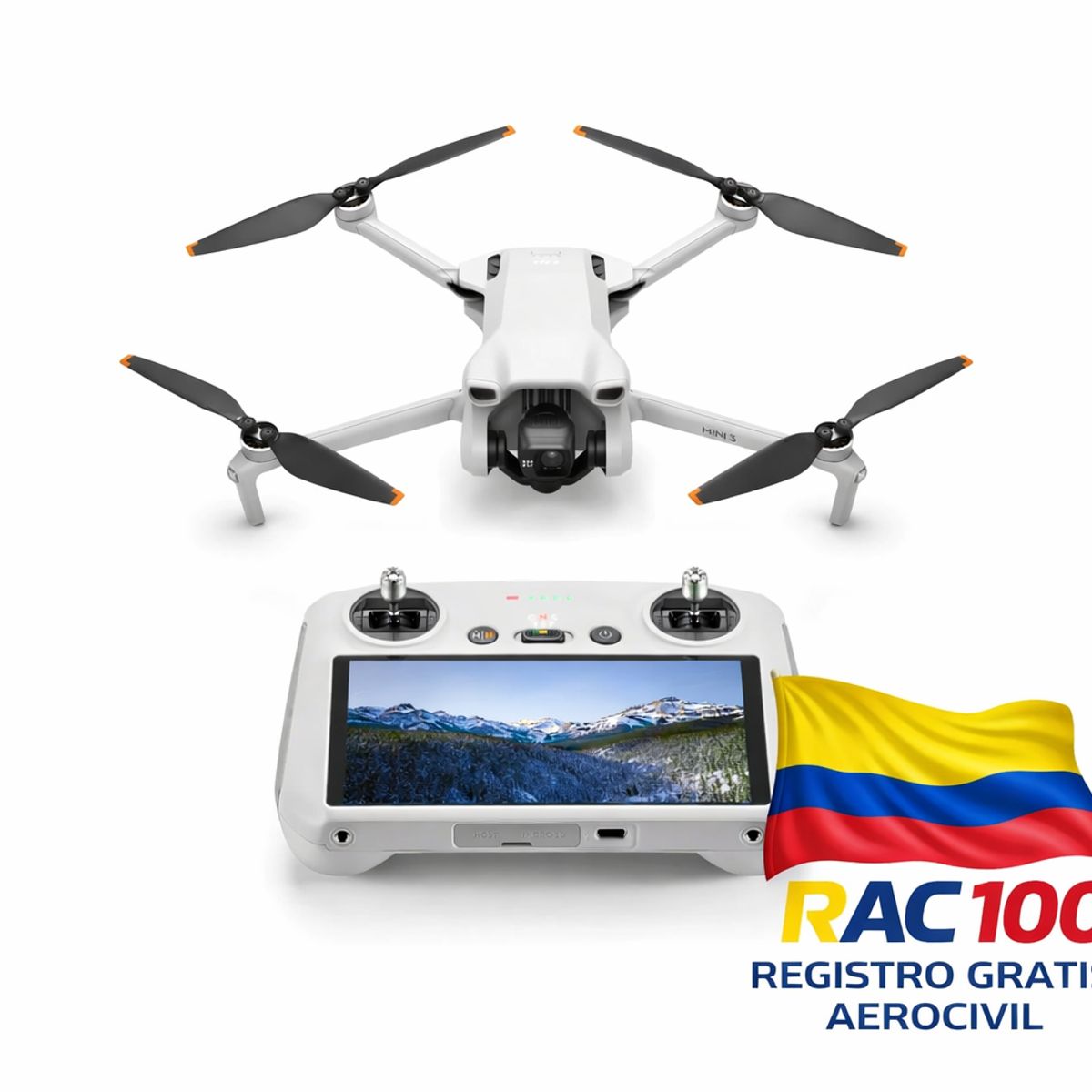 DJI - DJI MINI 3 SENCILLO RC (CONTROL PANTALLA)