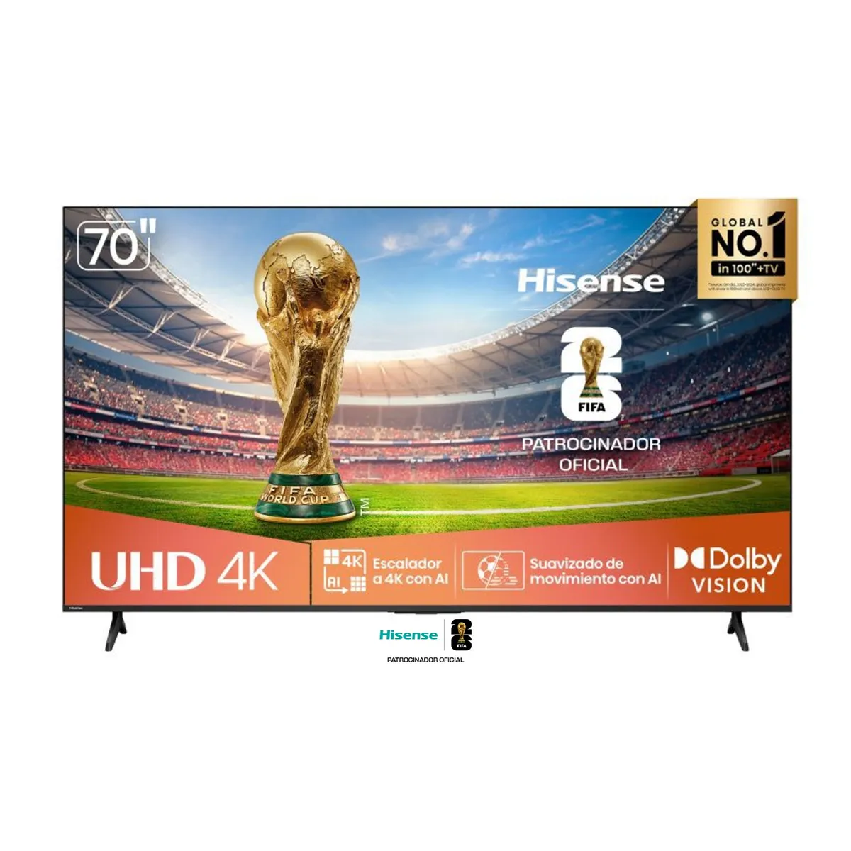 HISENSE - Televisor Hisense 70 4K UHD Smart Tv 70A6NV