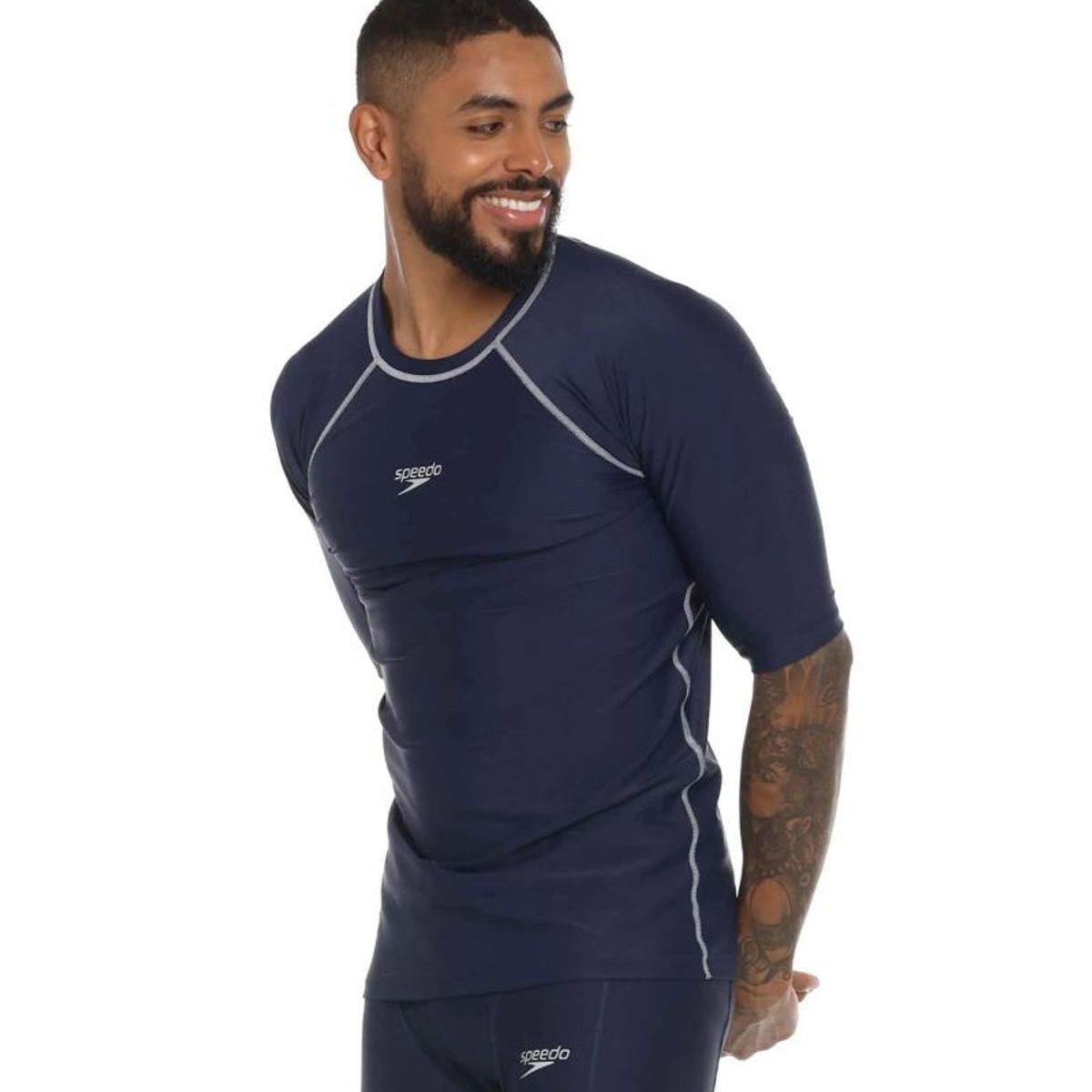 GENERICO - Camiseta Natacion Speedo Manga Corta Hyden Piscina Unisexo