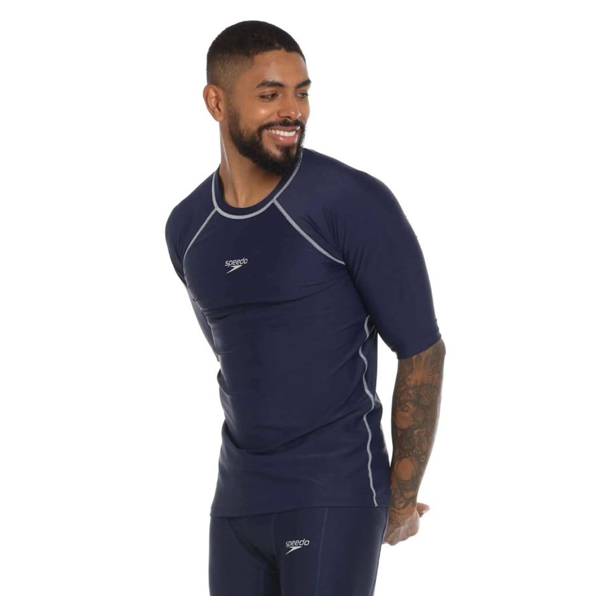 GENERICO - Camiseta Natacion Speedo Manga Corta Hyden Piscina Unisexo