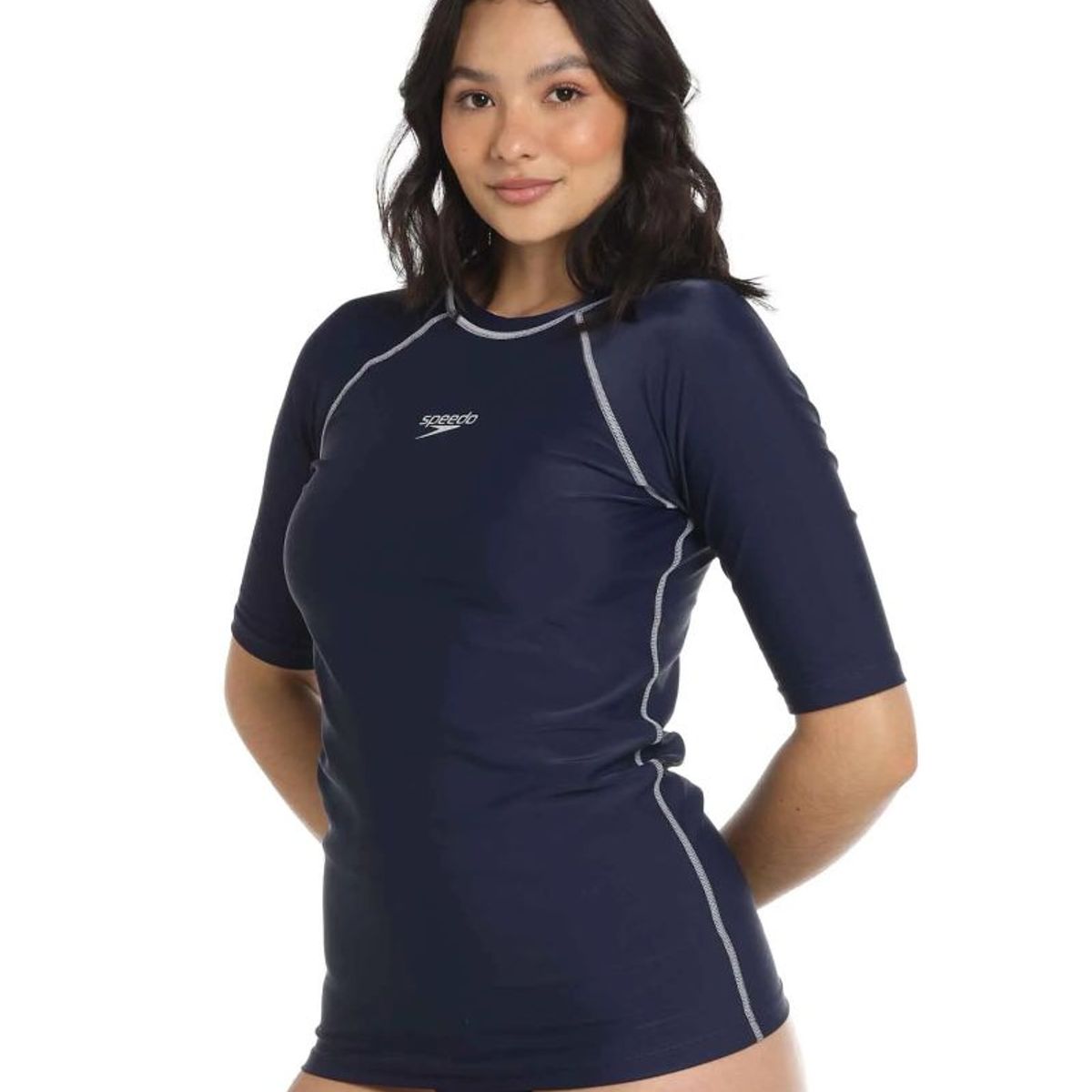 GENERICO - Camiseta Natacion Speedo Manga Corta Hyden Piscina Unisexo