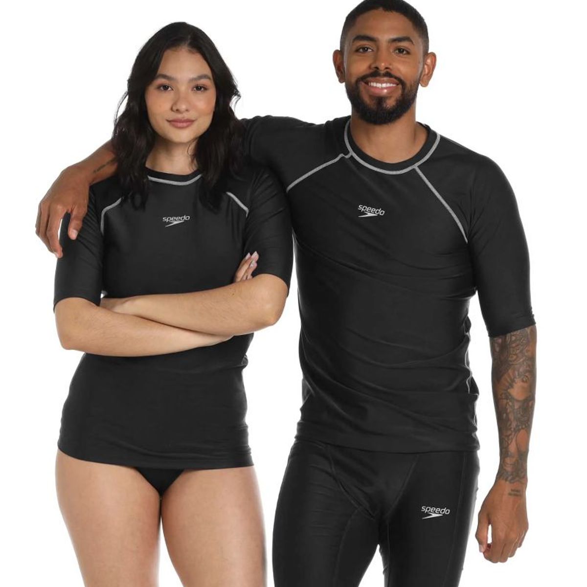 GENERICO - Camiseta Natacion Speedo Manga Corta Hyden Piscina Unisexo