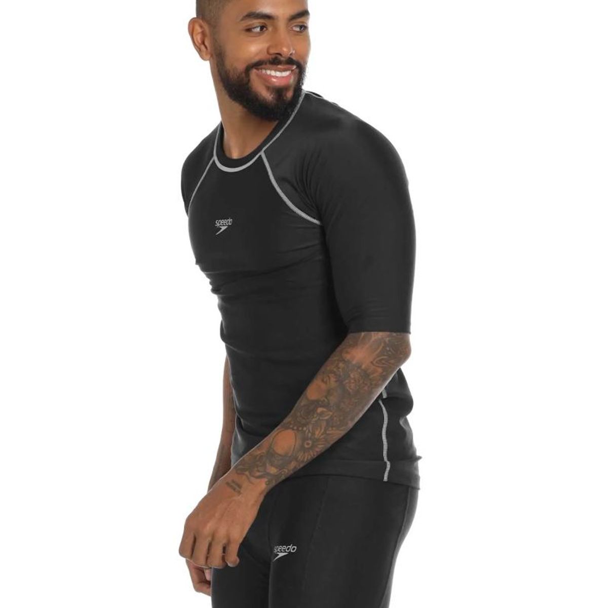 GENERICO - Camiseta Natacion Speedo Manga Corta Hyden Piscina Unisexo