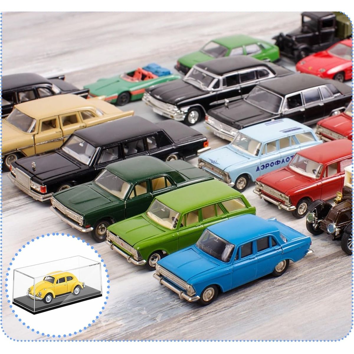 GENERICO - Exhibidor para Carros Hot Wheels Caja Individual x3