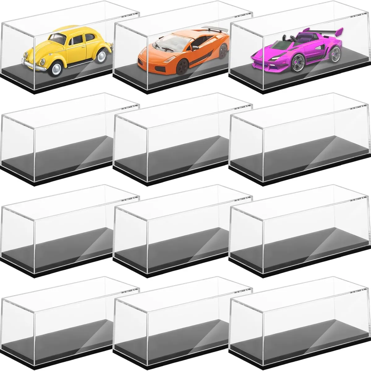 GENERICO - Exhibidor para Carros Hot Wheels Caja Individual x3