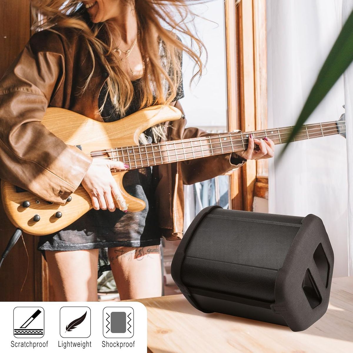 TX - Forro EVA Protector de Transporte para Parlante Bose S1 Pro+ con Correa de hombro