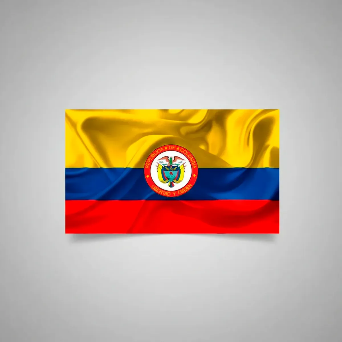 VITTORIA - Bandera Colombia Con Escudo 1mtr X15mt Exterior Grande