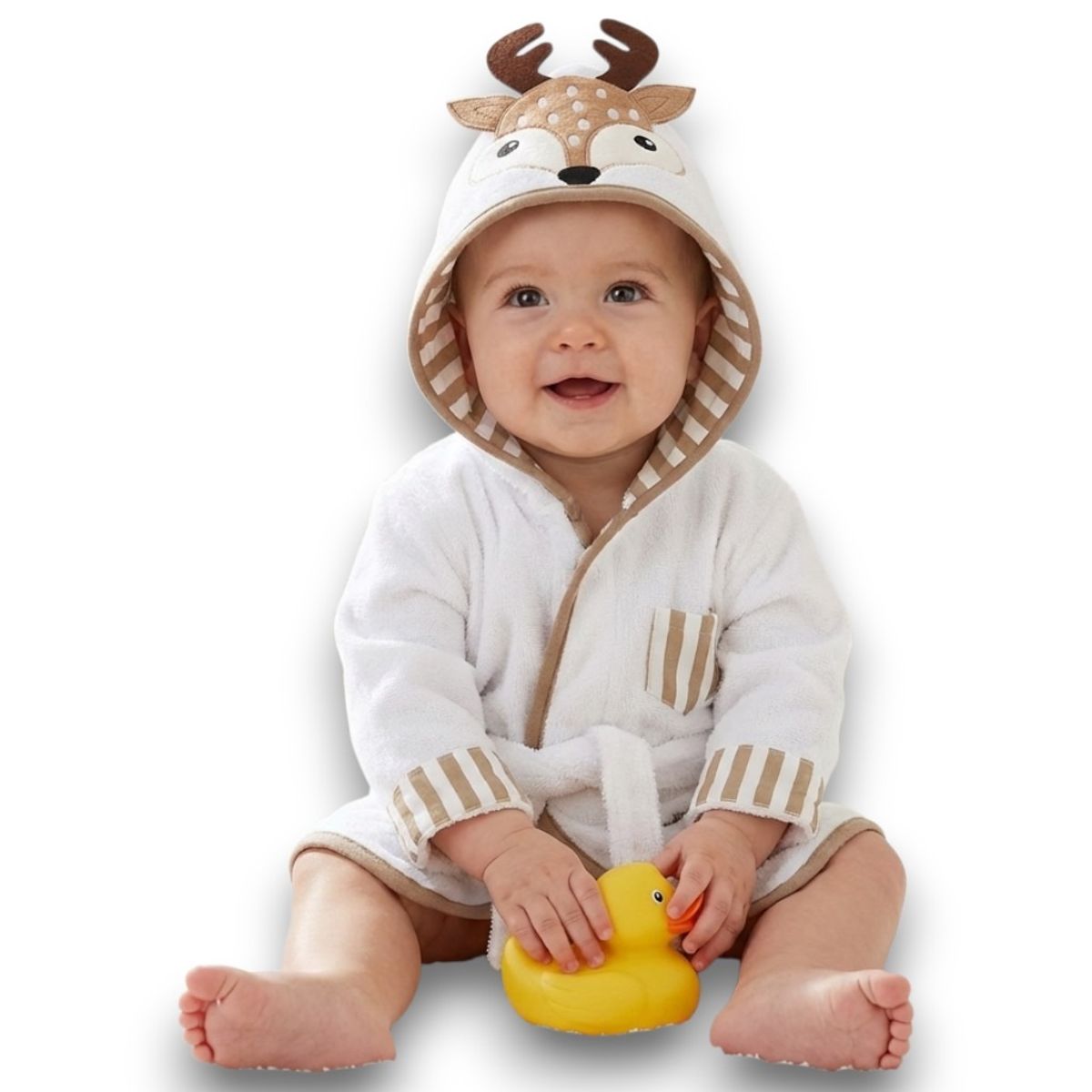 GENERICO - Toalla Bebe Bata Baño Con Capucha Niños Niñas Infantil Suave