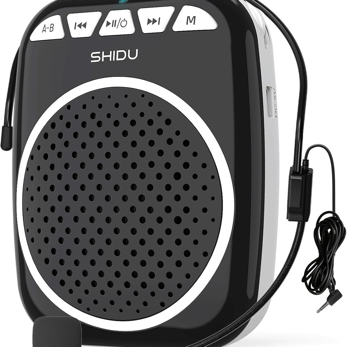 GENERICO - Parlante Megáfono Amplificador de Voz Portátil Bluetooth con Micrófono Diadema