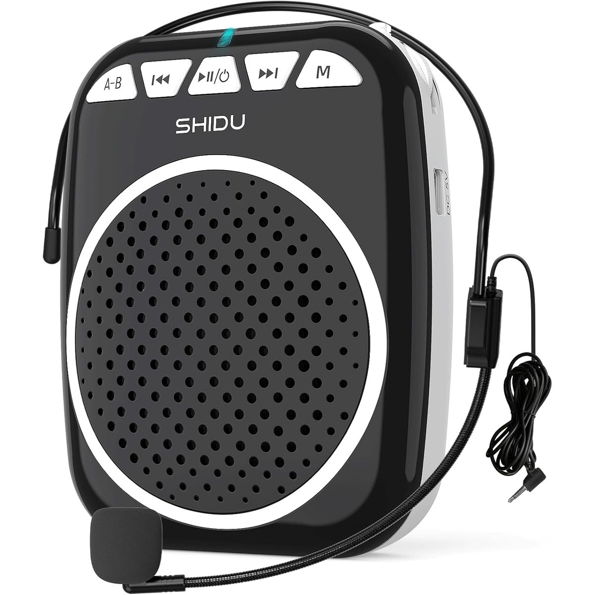 GENERICO - Parlante Megáfono Amplificador de Voz Portátil Bluetooth con Micrófono Diadema